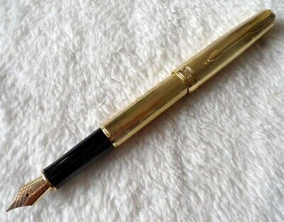 Excellent Parker Pen Sonnet Series Gold Star 0.5mm Medium Nib Fountain Pen