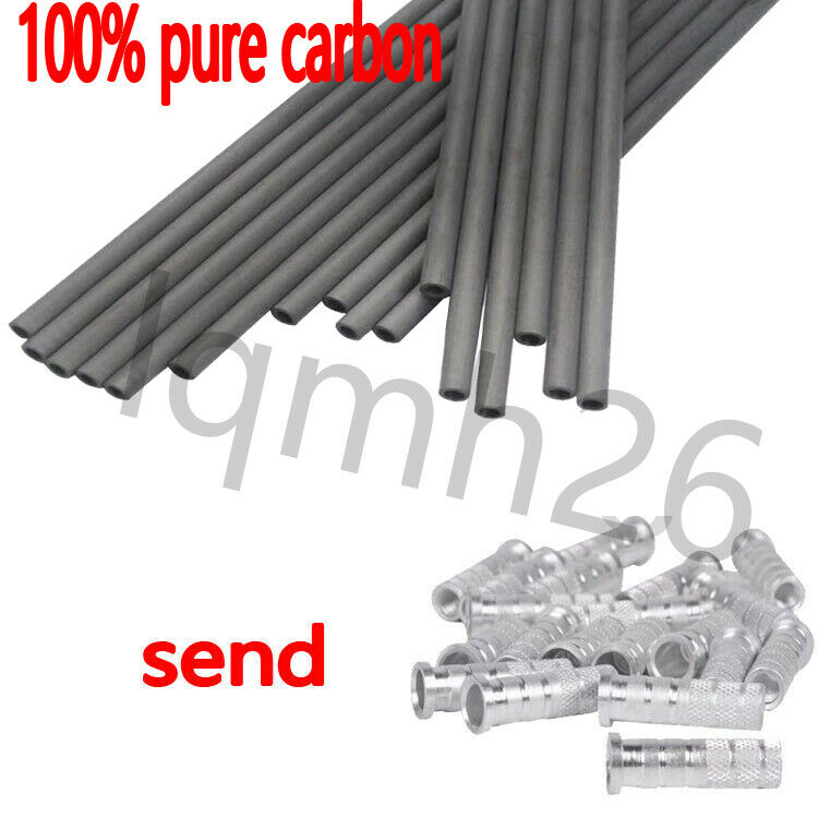 30" Pure Carbon Arrow Shaft Sp340/400/500 Id6.2 Diy Recurve/compound Bow Archery