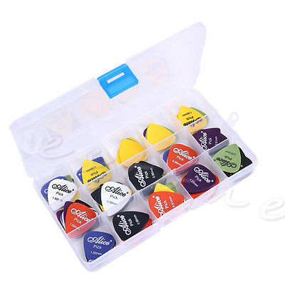 100pcs Electric Guitar Bass Pic Acoustic Music Pick Plectrum Assorted Thickness