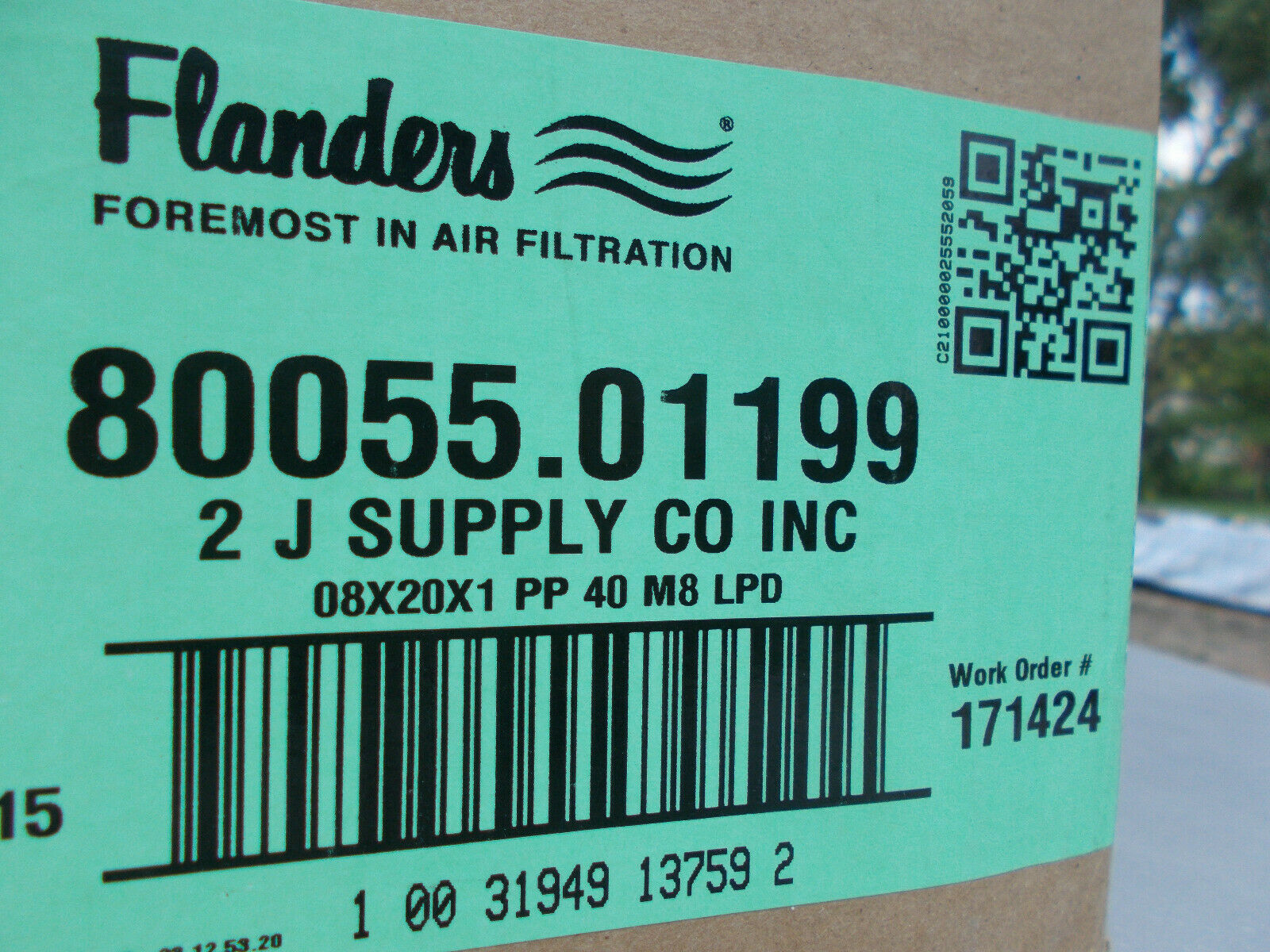Flanders Merv 8  8 X 20 X 1 Pp40 Air Furnace  Filters    Top Of The Line !!   12