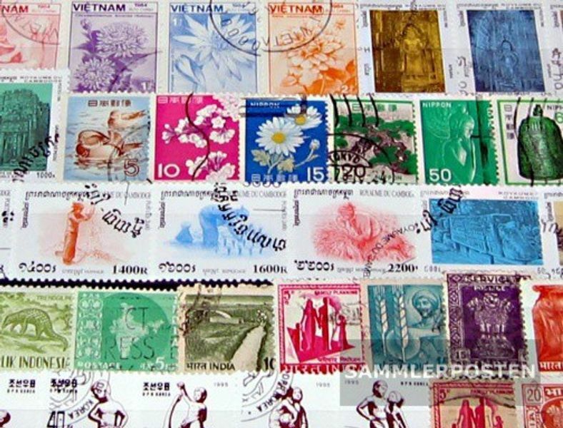 Asia 200 Different Stamps
