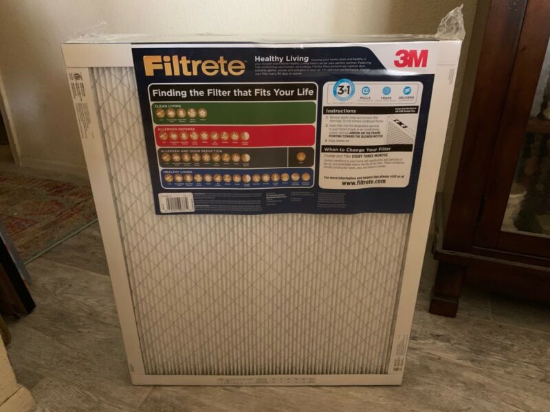3m Filtrete 20x24x1 Mpr 1900 Healthy Living Ac Furnace Air Filters, 6-pack, New