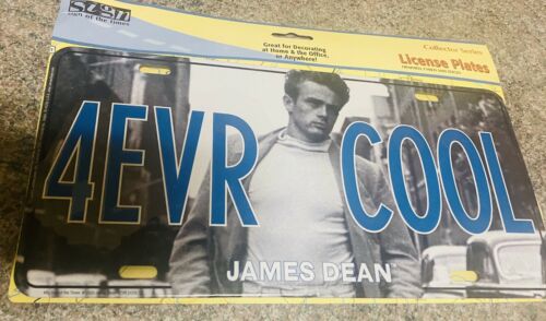 James Dean,  4 Ever Cool License Plate - Fun Novelty, New In Package