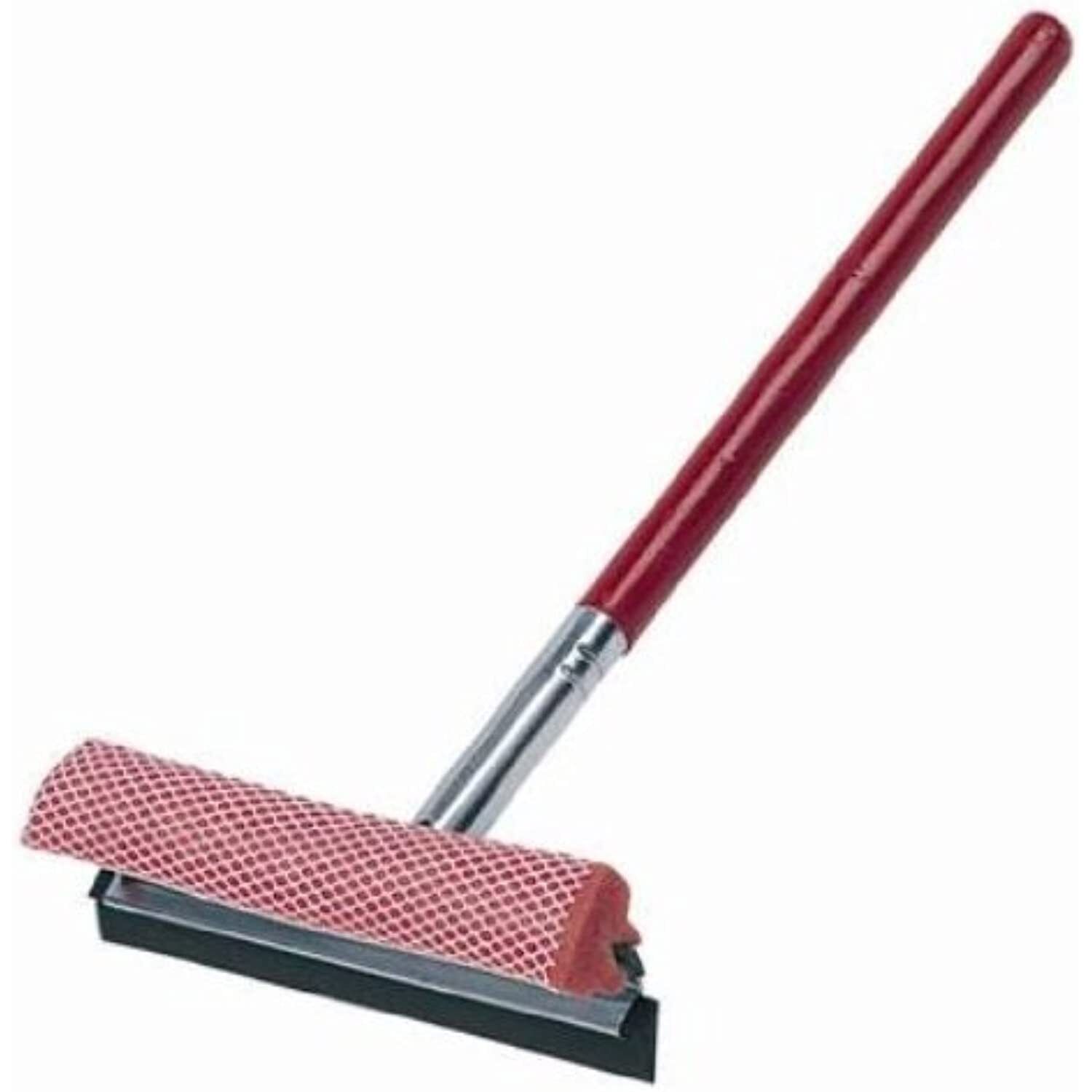 Carrand 9032r Red 8" Metal Squeegee Head With 24" Wood Handle
