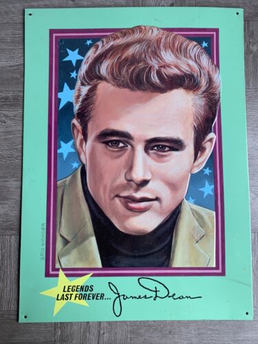 James Dean - Legends Last Forever - 12 X 17 Metal Tin Wall Hanging
