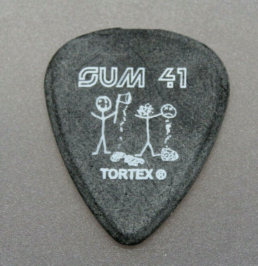 Sum 41 // Dave "brownsound" Baksh 2003 Tour Guitar Pick ~ Hugh Fartid