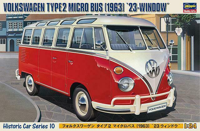 Hasegawa 1/24 Volkswagen Type 2 Micro Bus 23-window 1963 21210