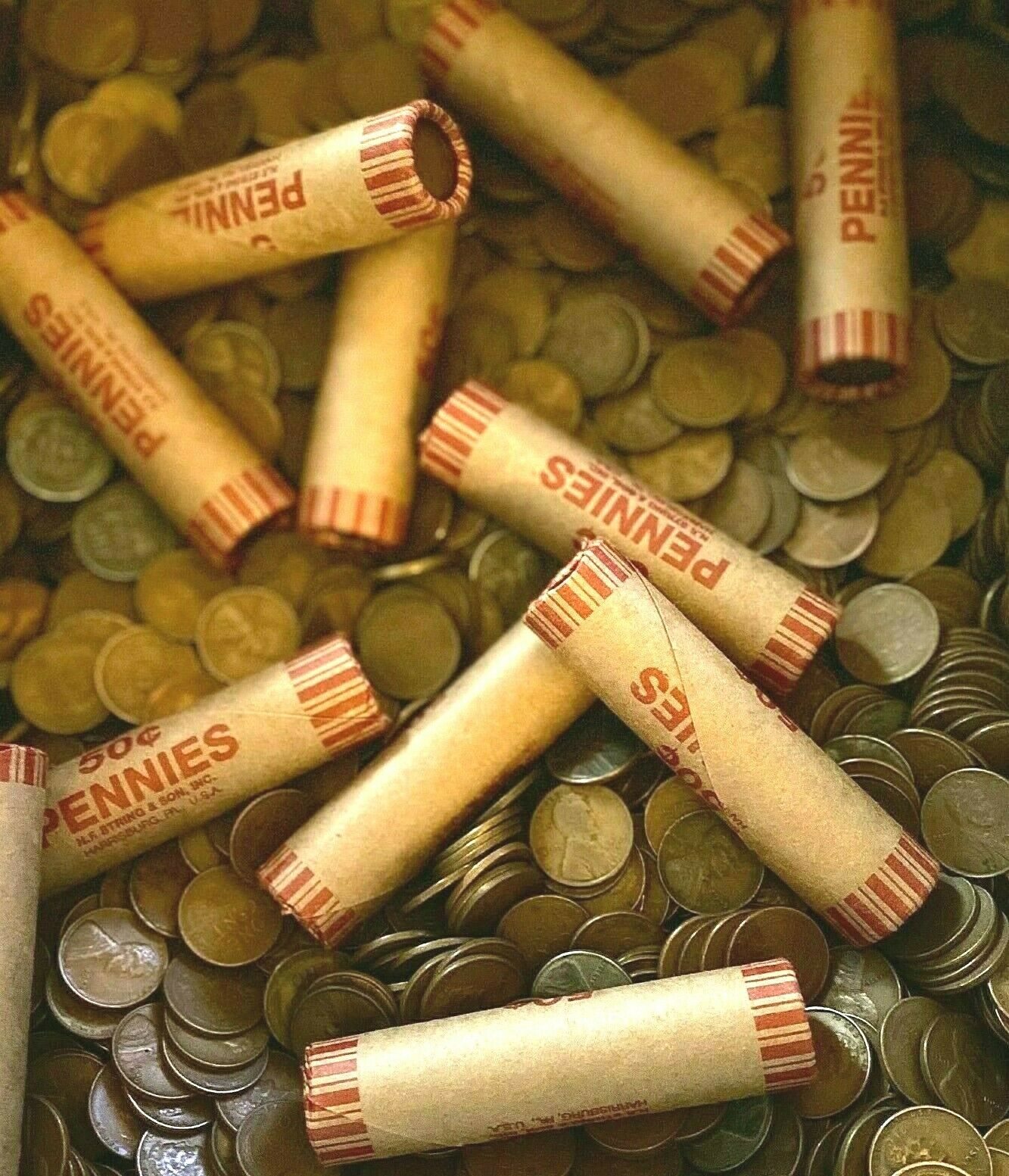 Wheat Penny Rolls (1909-1958) - P/d/s - Unsearched - Free Shipping