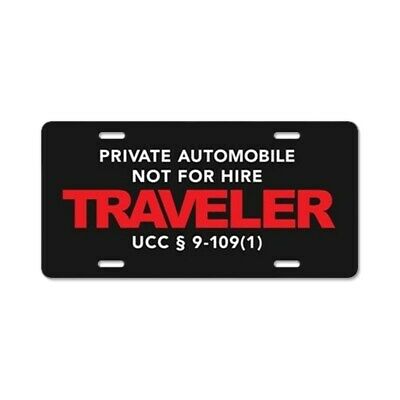 Cafepress Not For Hire Traveler License Plate (305101377)