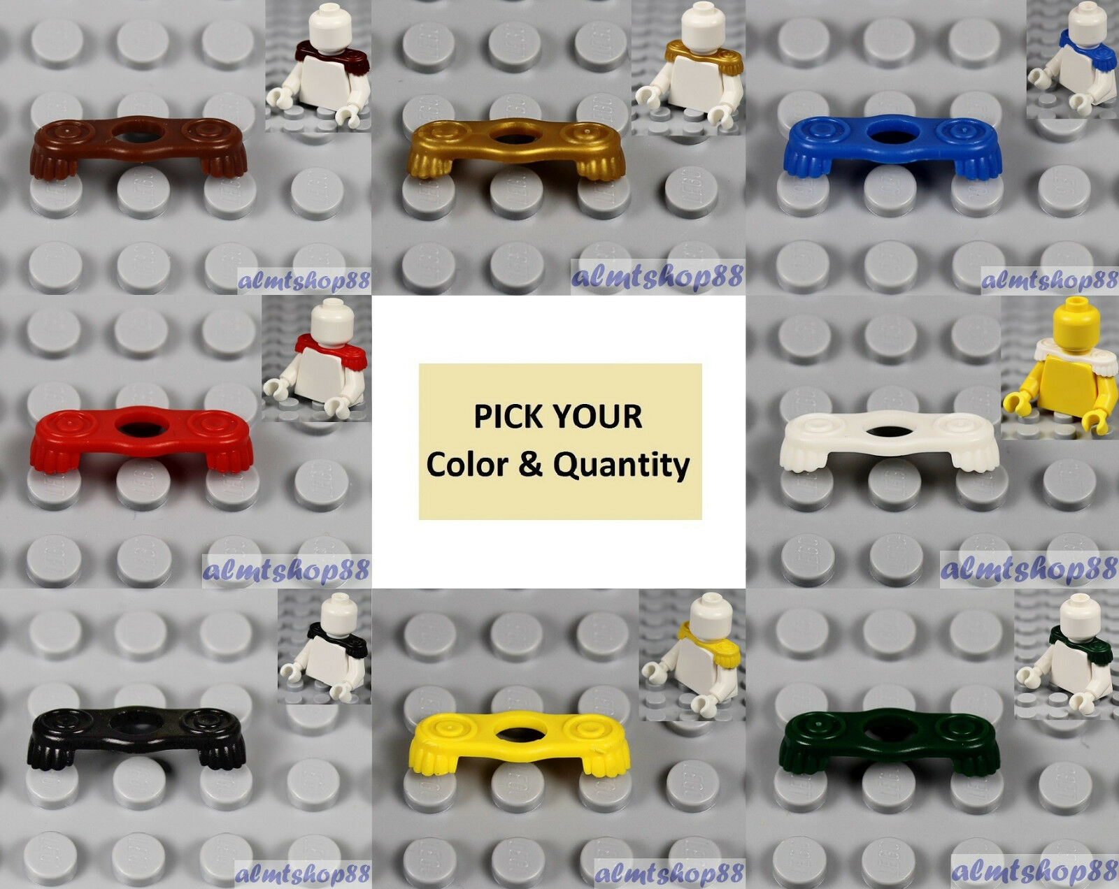 Lego - Epaulette Pick Your Color Soldier Pirate Captain Minifigure Shoulder Pad