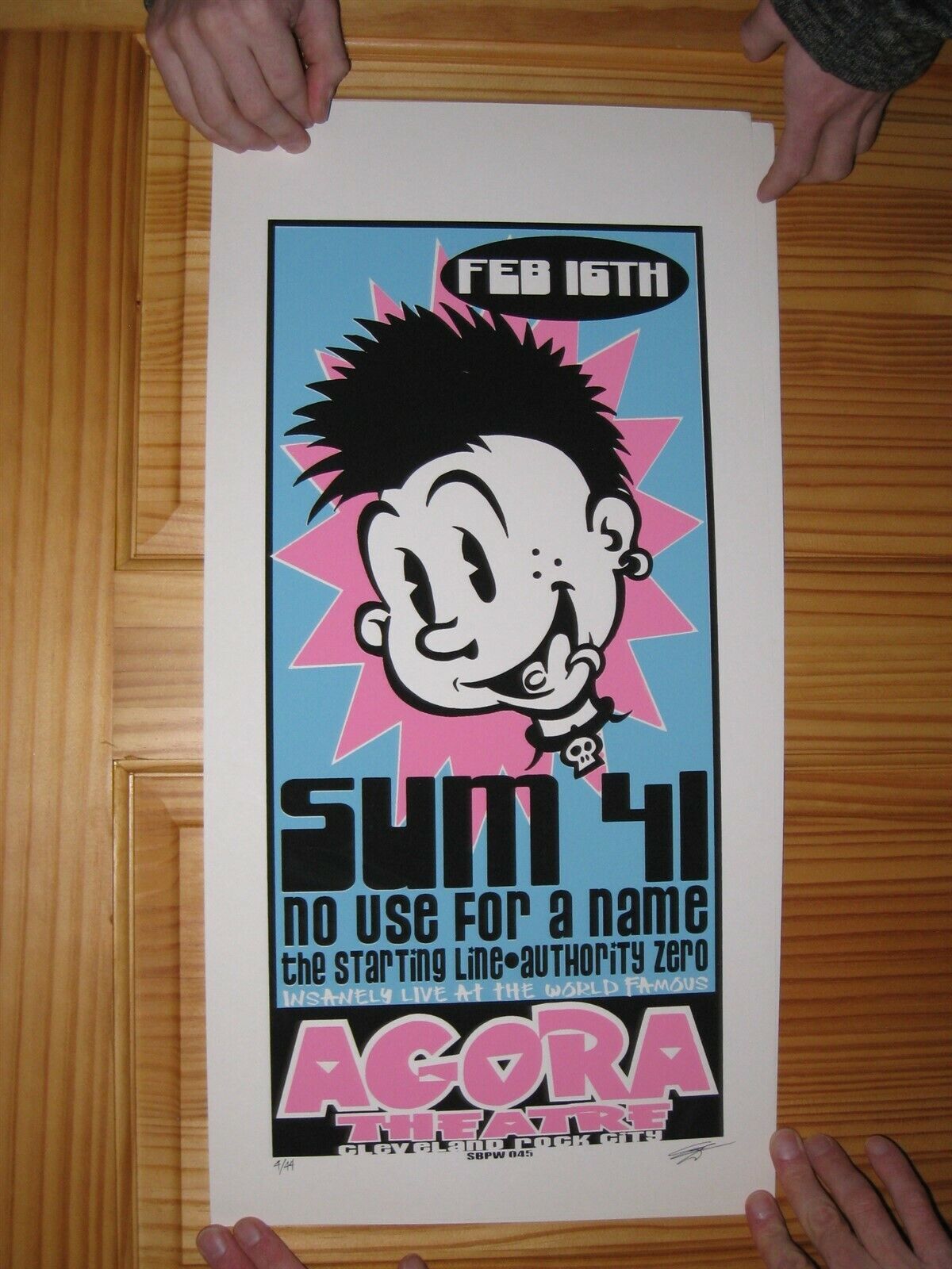 Sum 41 Poster Silk Screen Signed Numbered No Use For A Name The Starting Line