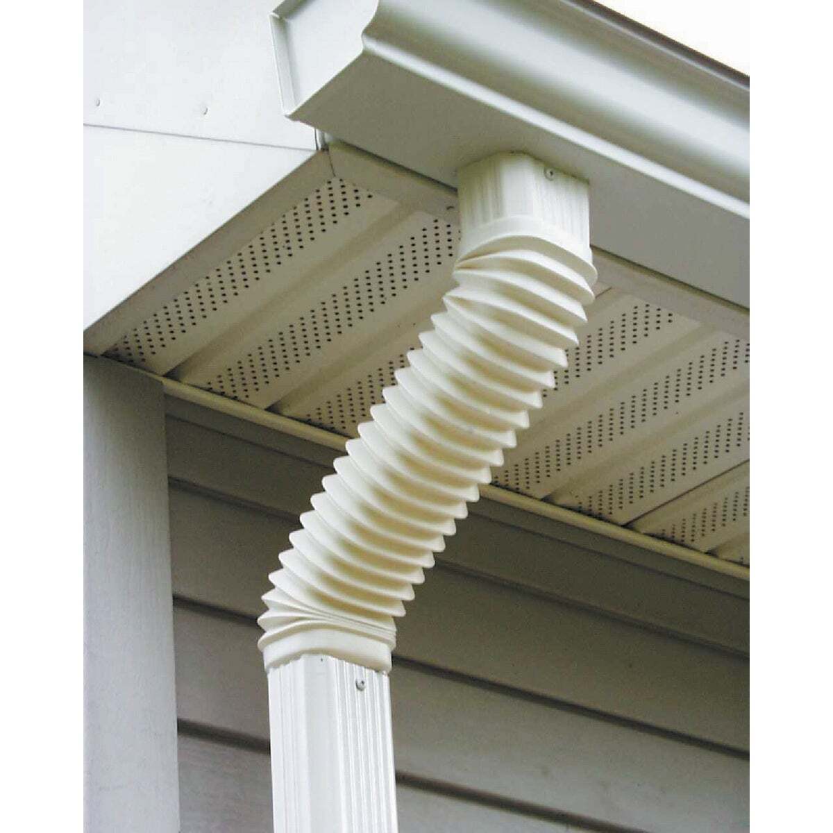 Amerimax 2 X 3 In. Plastic White Front Or Side Downspout Elbow 37084 Pack Of 24
