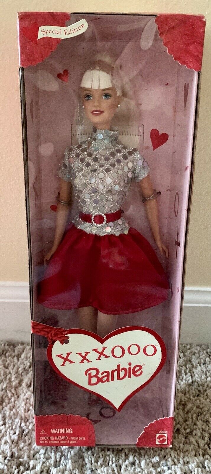 Valentine Special Edition 1999 Barbie Doll Xxxooo Nib # 23952