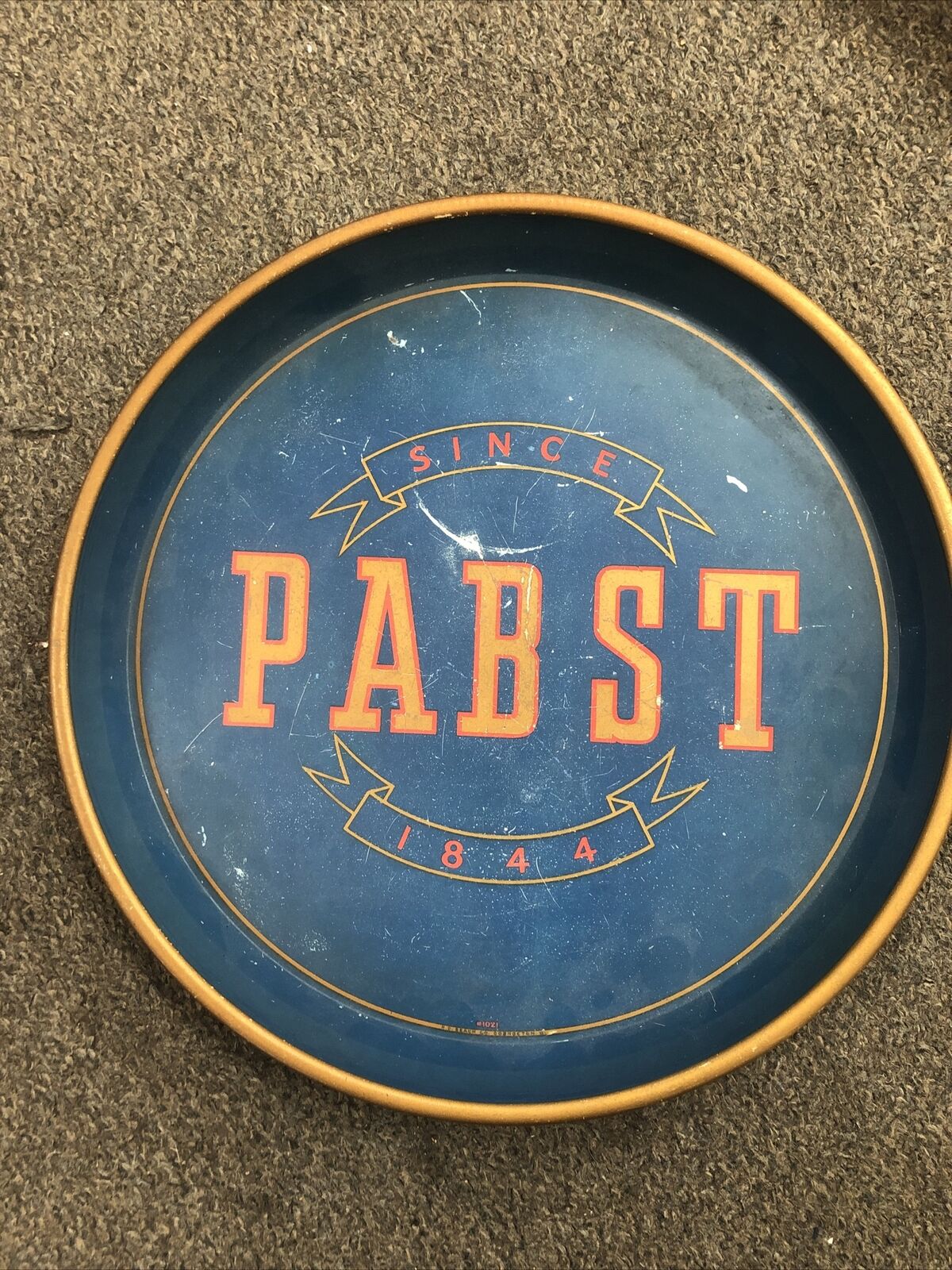 1940s Pabst Since 1844  #1021 Beer Tray True Vintage 12”