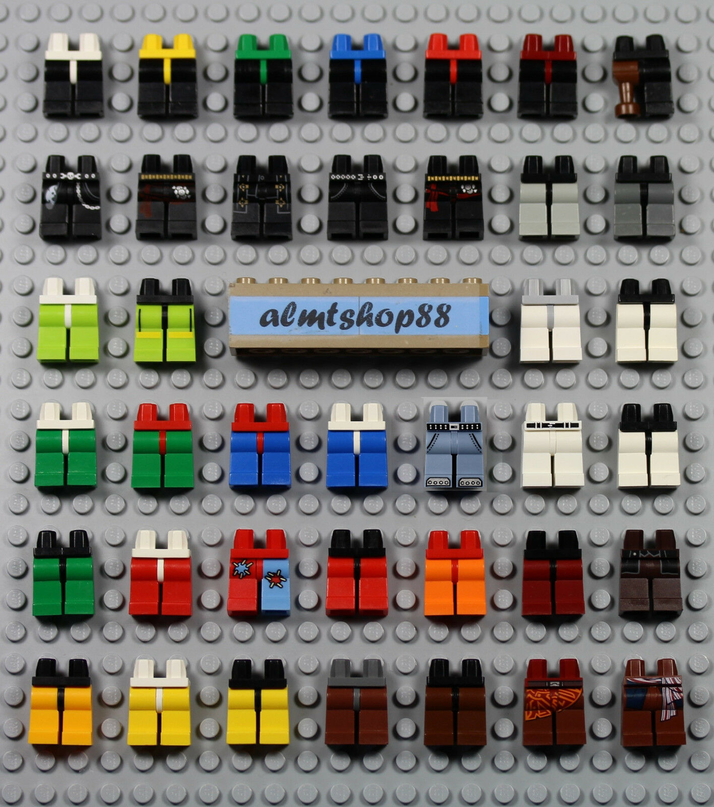 Lego - Minifigure Legs - Pick Your Colors - Printed Body Parts Hips Dual City