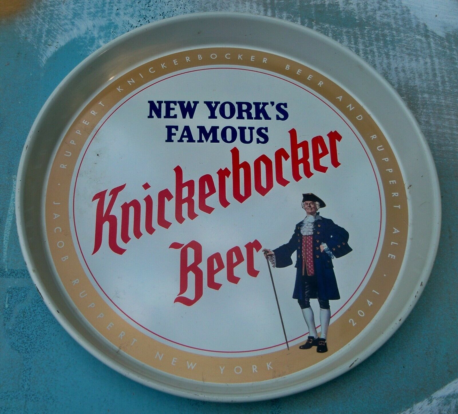New York's Famous Knickerbocker Beer Serving Tray - Nyc