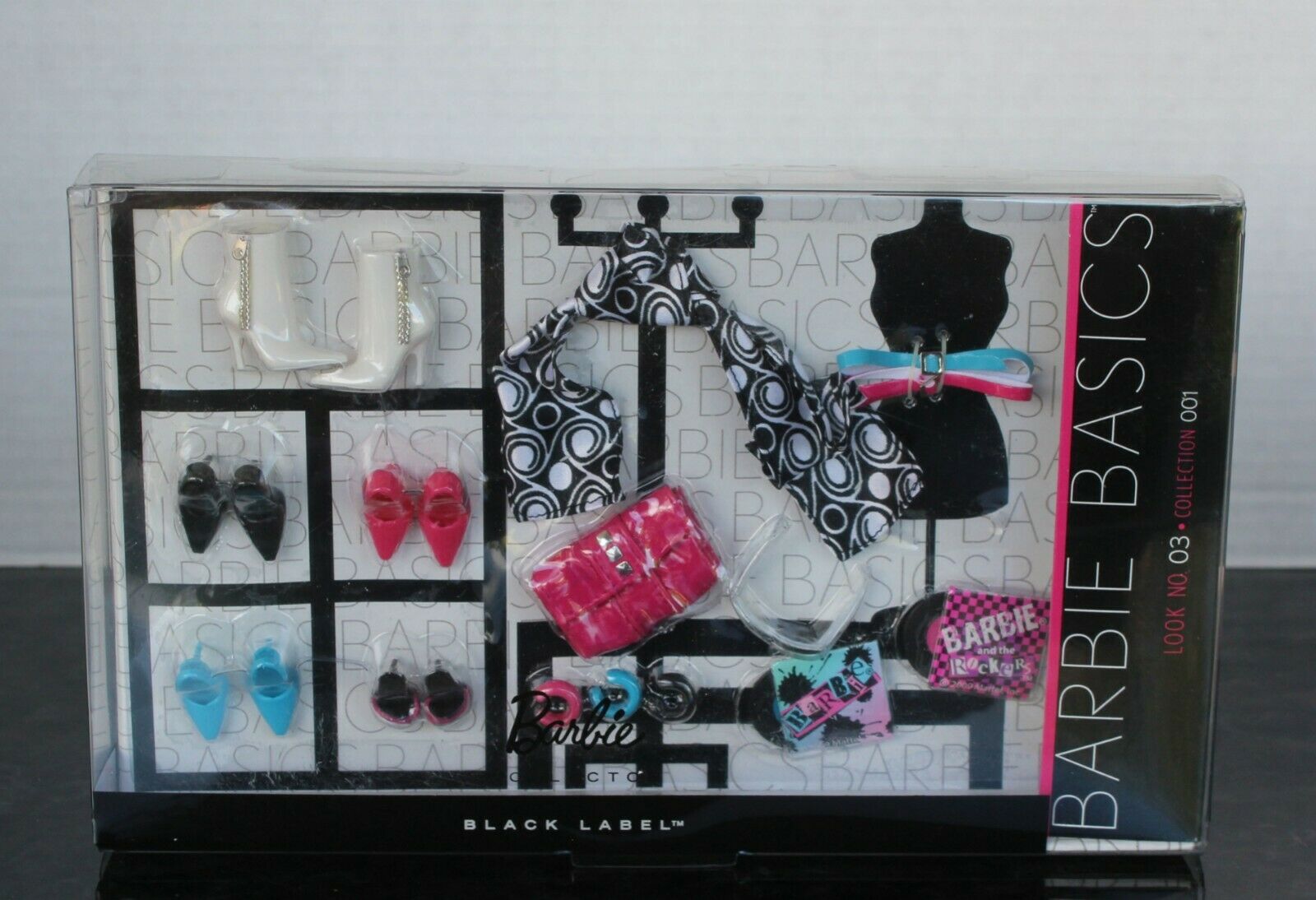 Nrfb Barbie Basics Black Label Fashion Accessory Pack Look No. 3 Collection 001