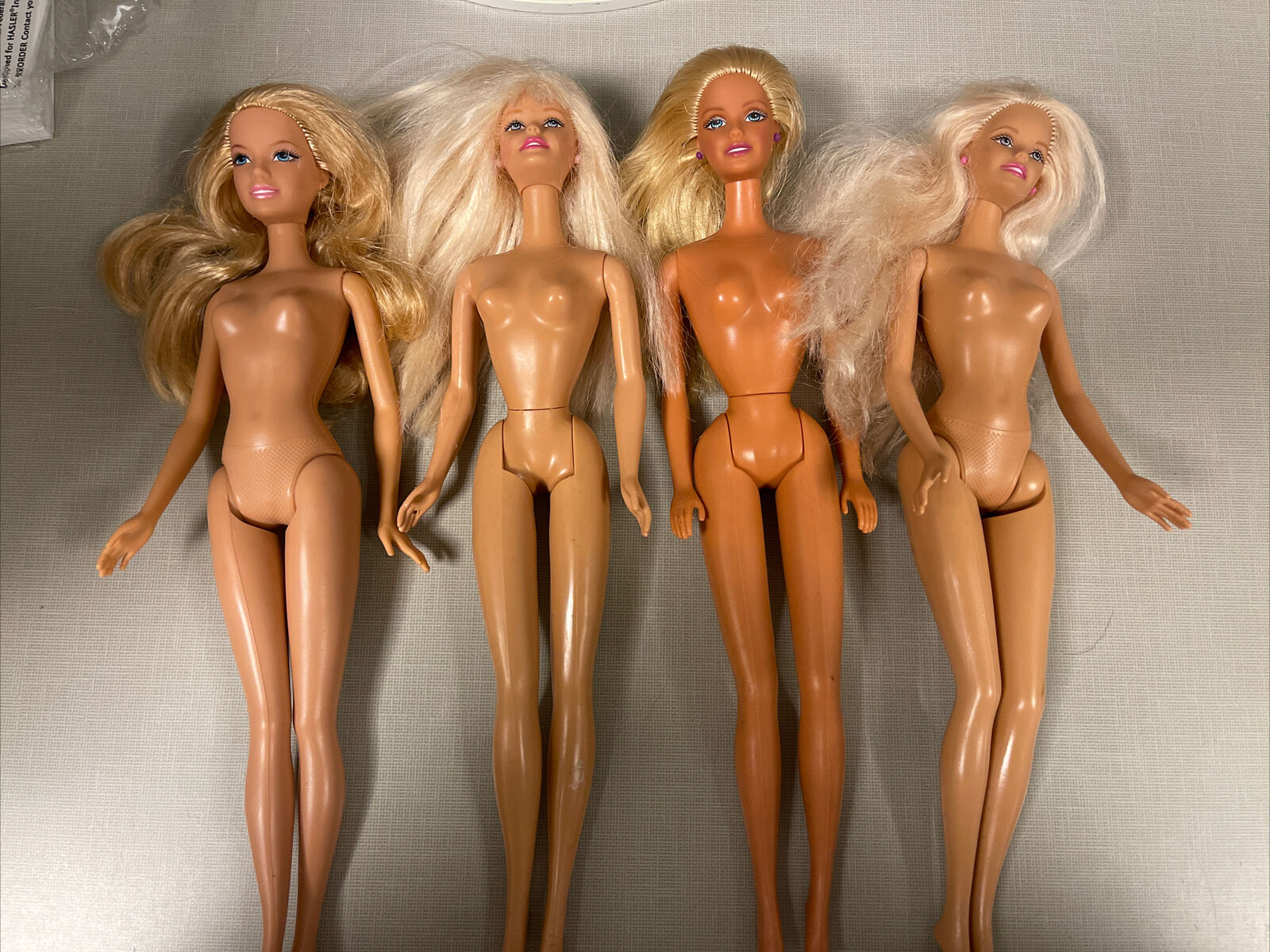 Lot Of 4 1990's Blonde Barbies, Very Nice Condition